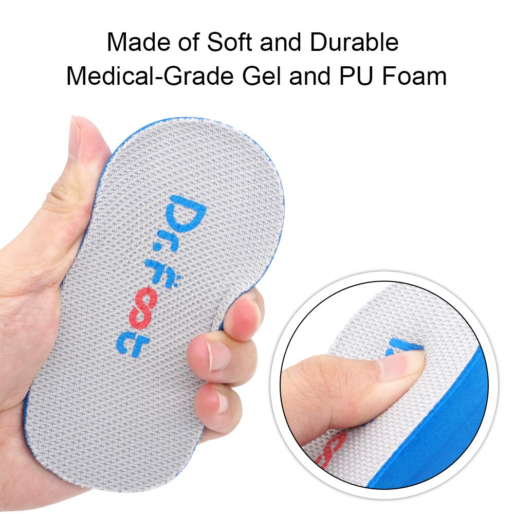 Dr. Foot'S Height Increase Inserts, Gel Heel Lift Insoles, Shoe Lifts Insoles For Leg Length Discrepancies (1.4'' Height)