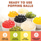 Fanale Lychee Popping Boba Pearls, Vegan, Non Gmo, Gluten Free, Fat Free, Perfect For Bubble Tea, Smoothies, Ice Cream, Desserts