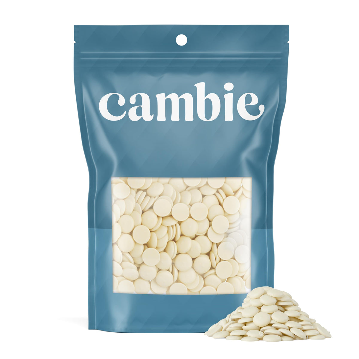 Merckens White Chocolate Melting Wafers by Cambie  5 Pounds of White Melting Chocolate  Candy Melts & Baking Chocolate  For Dipping  Covering  Desserts & Baking  5 lb