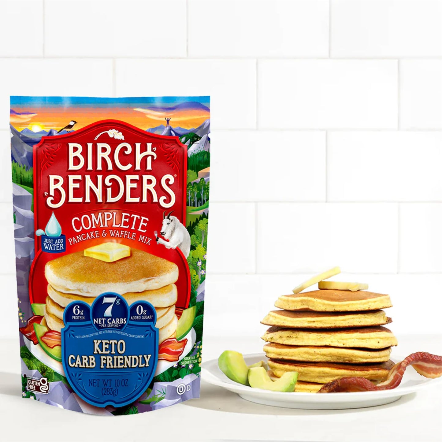 Birch Benders Keto Pancake And Waffle Mix, 10 Oz (Pack Of 2)
