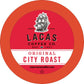 Lacas Coffee Original City Roast Single Serve Cups, Compatible with Keurig, Pack of 24