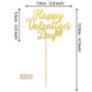 24 Pcs Happy Valentine'S Day Cupcake Toppers Glitter Sweet Love Be Mine Valentines Cupcake Picks For Valentine'S Day Theme Weddi