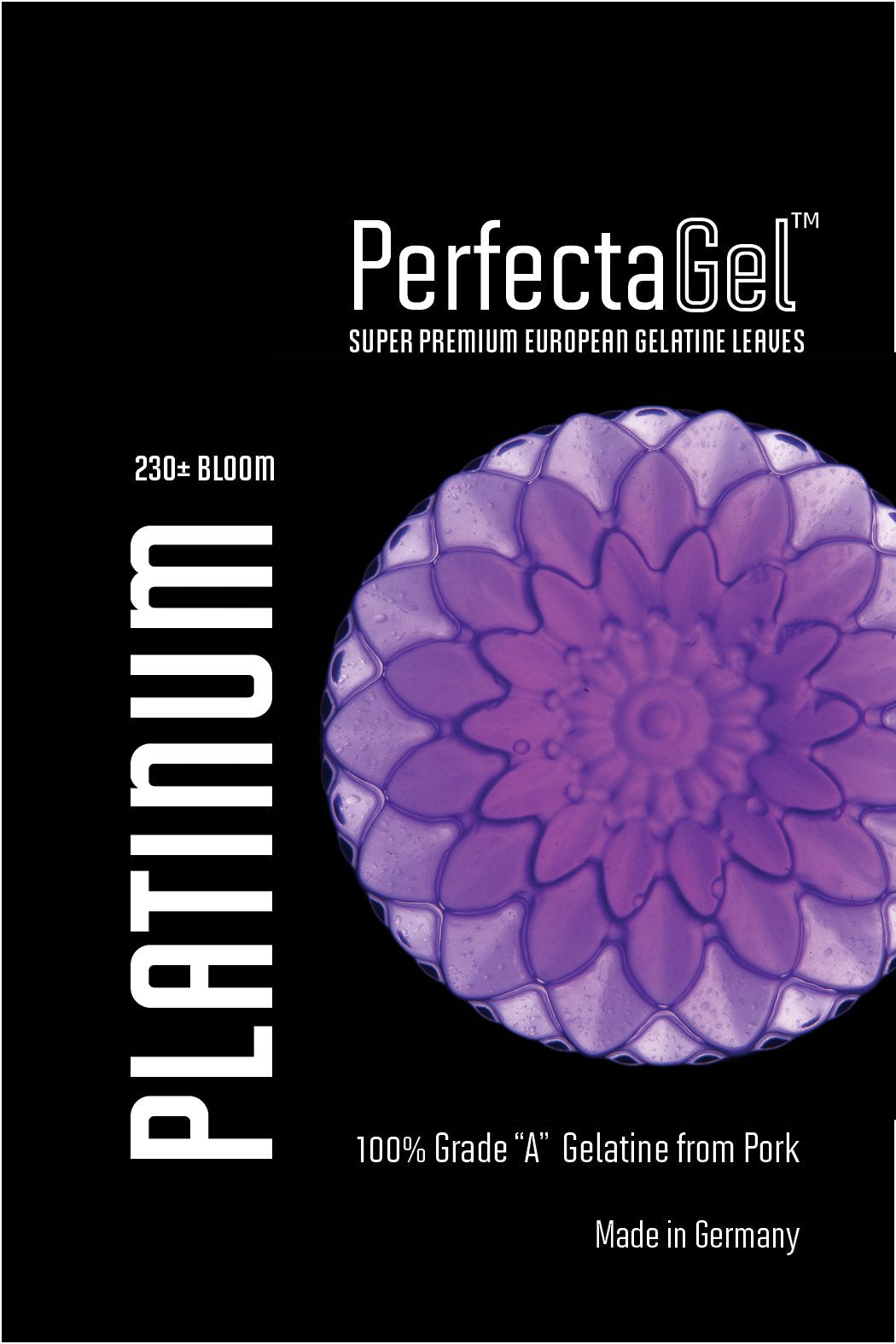 PerfectaGel Platinum Gelatin Sheets (230 Bloom) - 1kg [600 sheets]