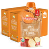Happy Baby Organics Stage 2 Baby Food Pouches, Gluten Free, Vegan & Healthy Snack, Clearly Crafted Fruit & Veggie Puree, Apples,
