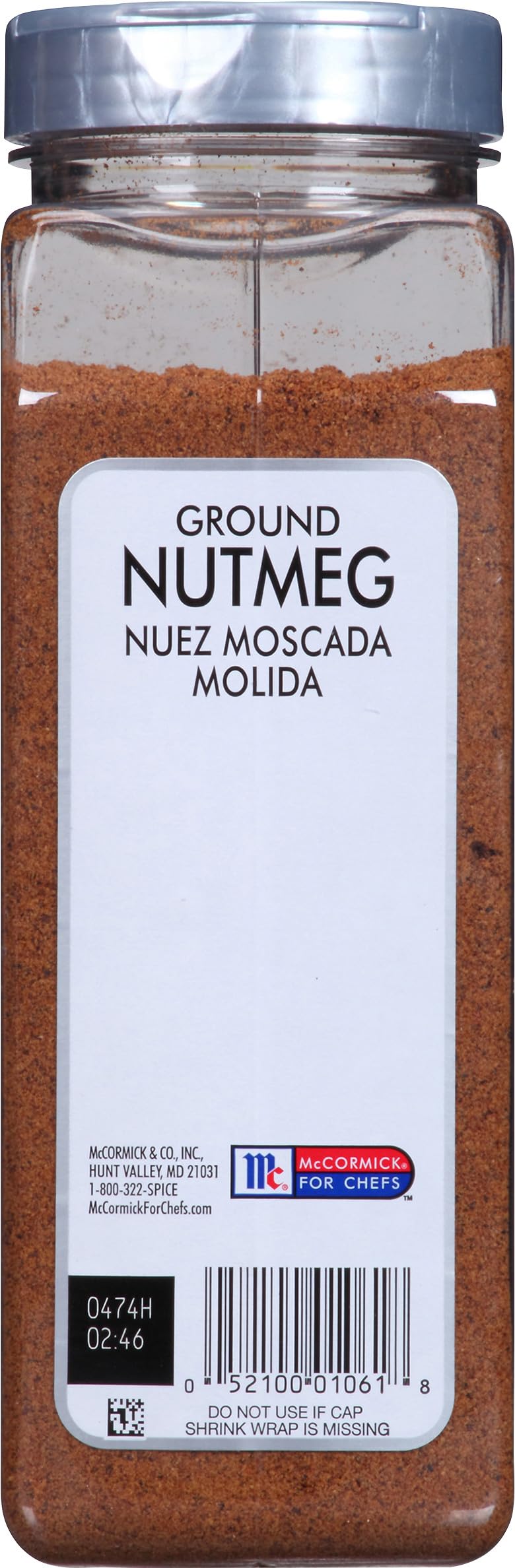 McCormick Culinary Ground Nutmeg Powder, 16 oz - Ideal for Baking and Cooking