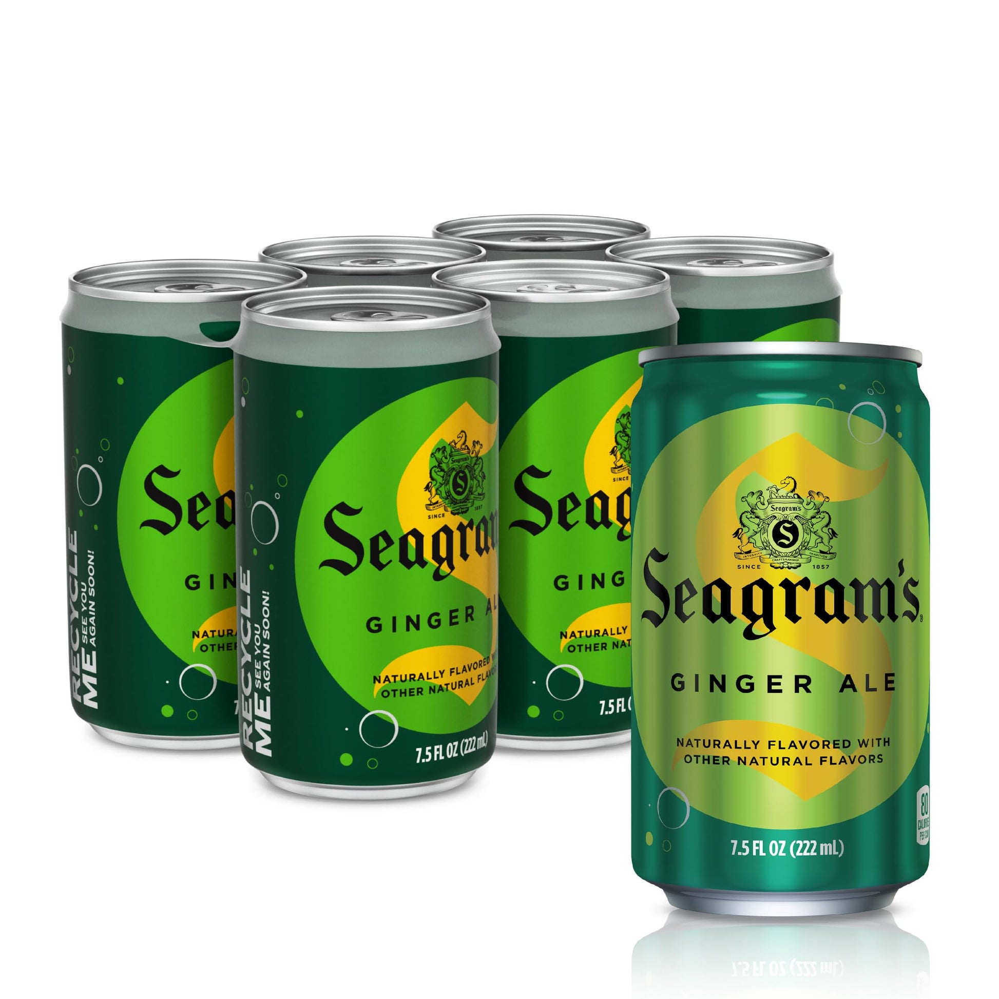 Seagrams Ginger Ale  7.5 fl oz  6 Count