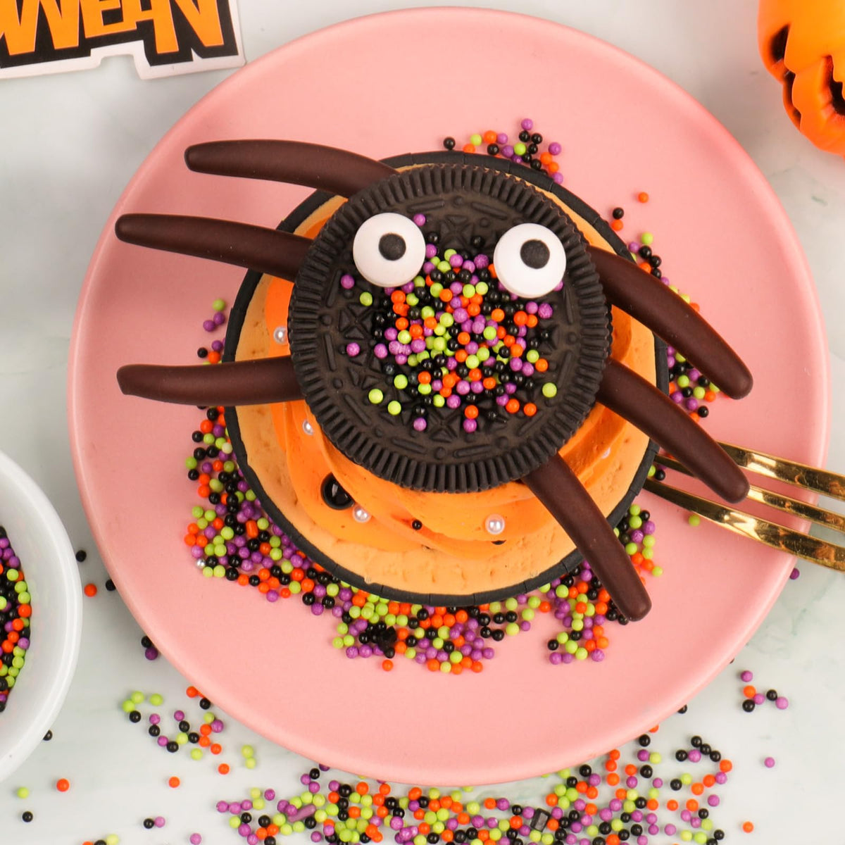 Halloween Sprinkles Edible for Cake Decorating  8Oz Sprinkles with Black Orange Purple Nonpareils and Jimmies  Eyeball  Black Sugar and Orange Pumpkin for Cupcakes Cookie Ice Cream Baking Topping