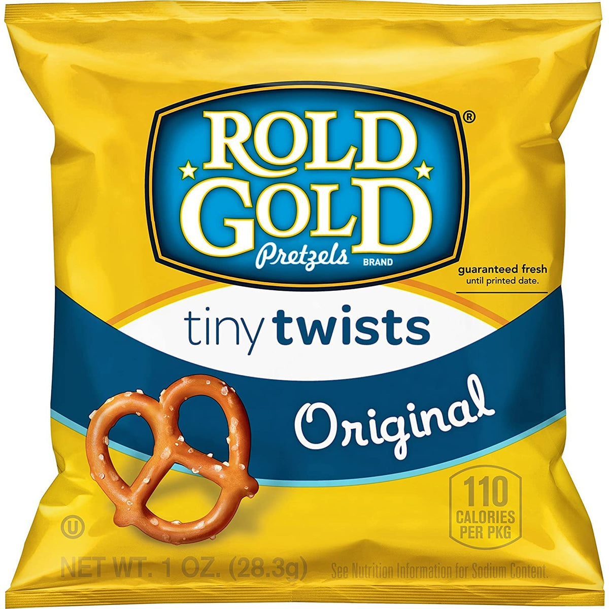 Rold Gold Pretzels, Tiny Twists, 1 Ounce (Pack of 88)