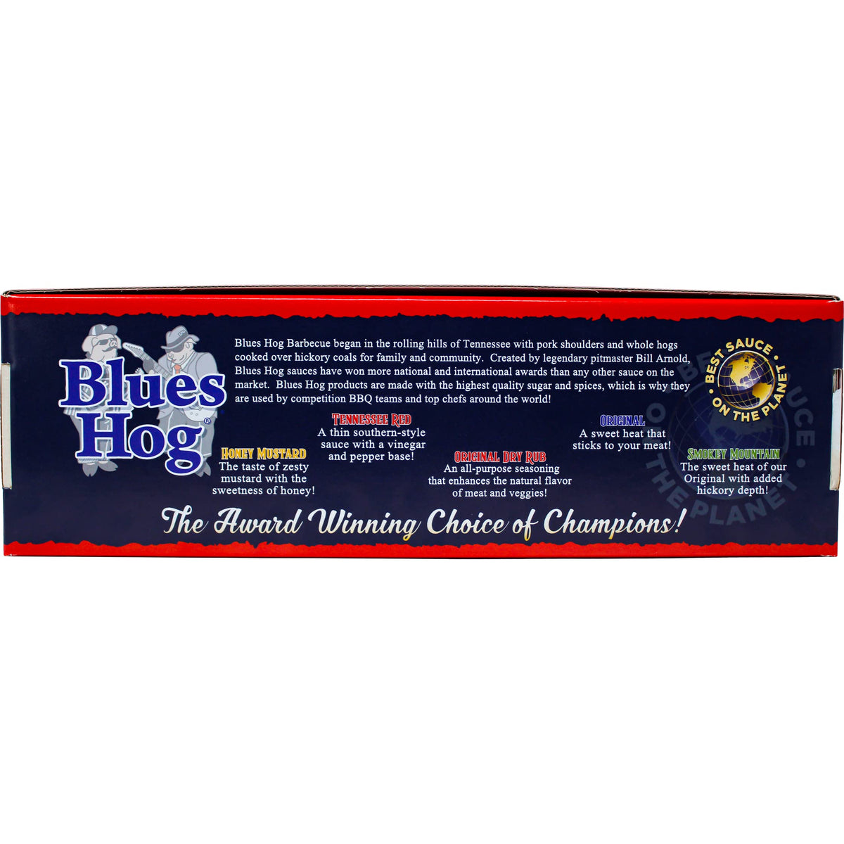 Blues Hog Premium BBQ Large Sampler (Variety Pack of 5 with 4 Different Sauces and 1 Rub)