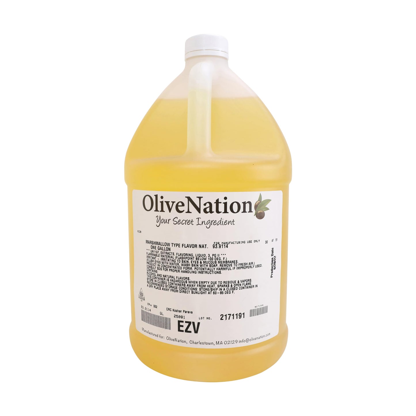 OLIVENATION Marshmallow Flavoring, Sugar Free, Water Soluble for Baking & Brewing, 4 Fl Oz, TTB-Approved