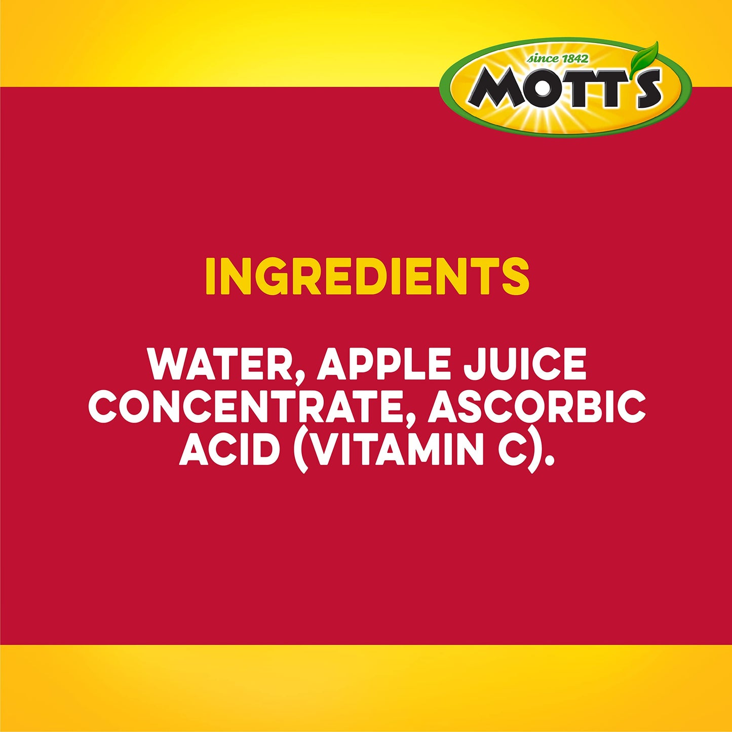 Motts 100% Original Apple Juice, 8 fl oz bottles, 24 Count, 4 Packs of 6, Apple Flavor