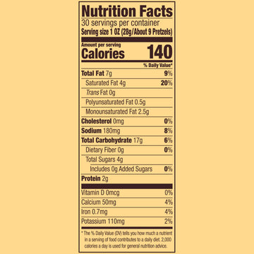Snyder'S Of Hanover Pretzel Sandwiches, Cheddar Cheese, Snack Packs, 30 Ct