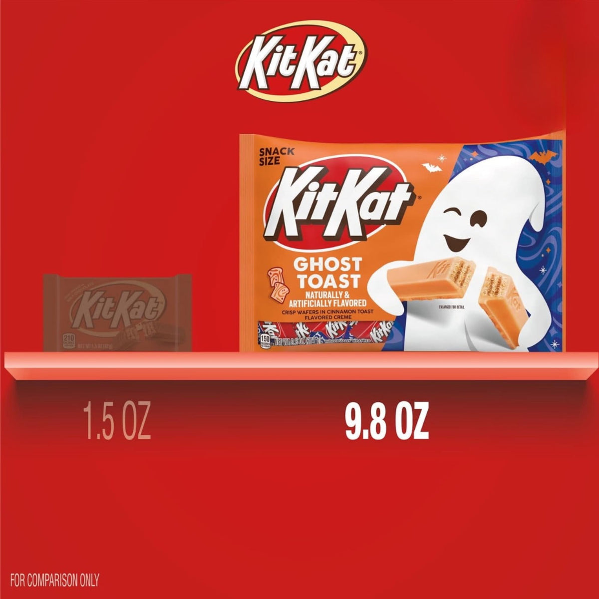 Kit Kat Halloween Candy Bundle  Witchs Brew and Ghost Toast Snack Size  Limited Edition  2 Bags