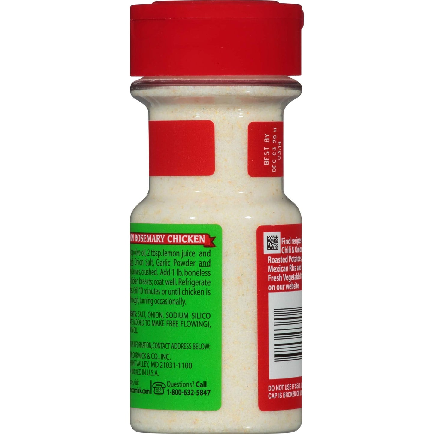 McCormick Onion Salt (526561) 5.12 Ounce (Pack of 6)