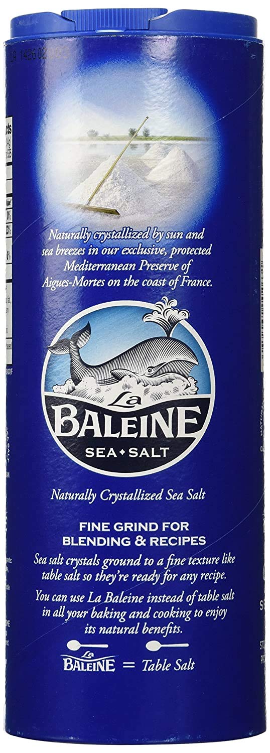 La Baleine Sea Salt 2 Pack Bundle - Fine & Coarse, 31.8 cm Size