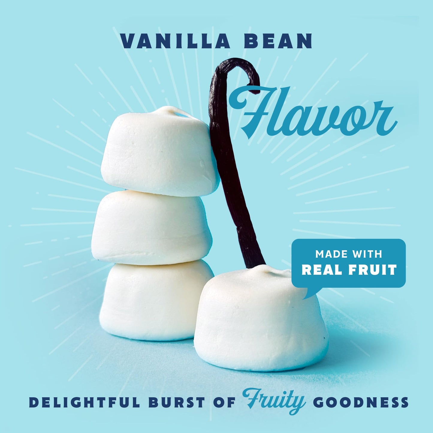 GoodMallow Vegan Marshmallows - Large Kosher Gluten Free, Dairy Free, Gelatin Free - Combo Pack of All Flavors for Baking and Smores