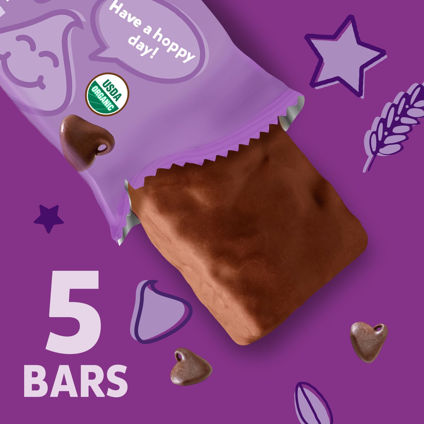 Annie's Chewy Chocolate Chip Granola Bars, 5 Count - Chocolate Dipped, Pack of 1