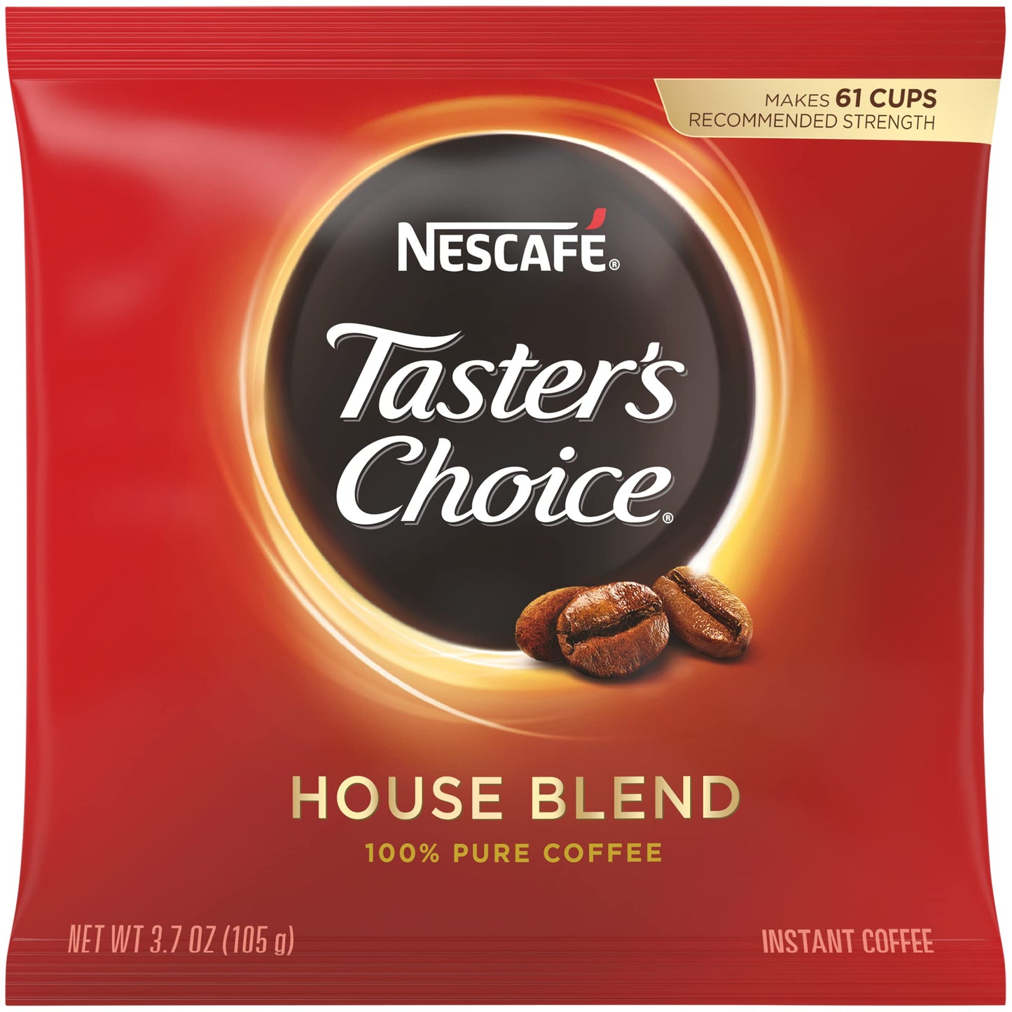 Nescafe Instant Coffee Tasters Choice Light Roast 3.7 oz Pouch