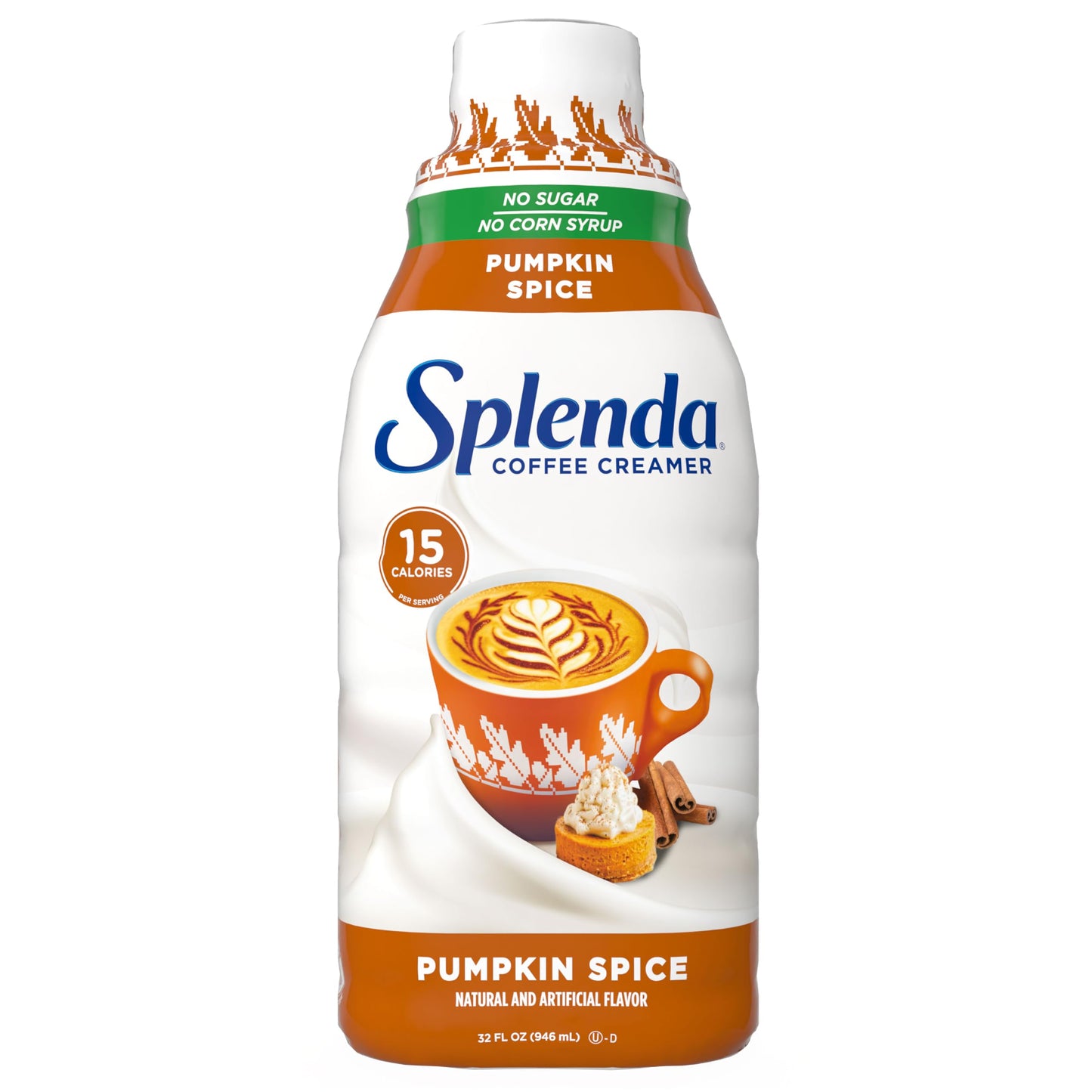 SPLENDA Sugar Free Pumpkin Spice Coffee Creamer  32 Fl Oz.