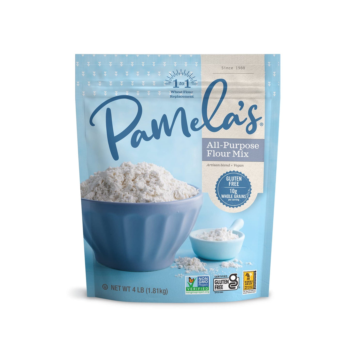 Pamela s Products Gluten Free Artisan Flour Blend, 4 Pound (Pack of 3)