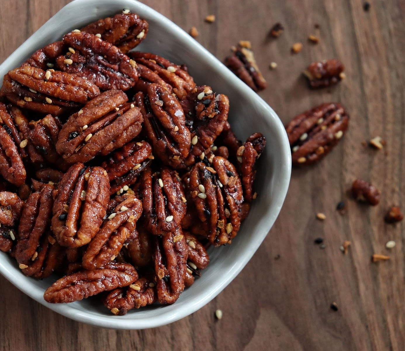 Fortune Favors Candied Pecans, Sweet And Salty Snack, Hand Crafted In Small Batches, Usa-Grown (32Oz, Everything)