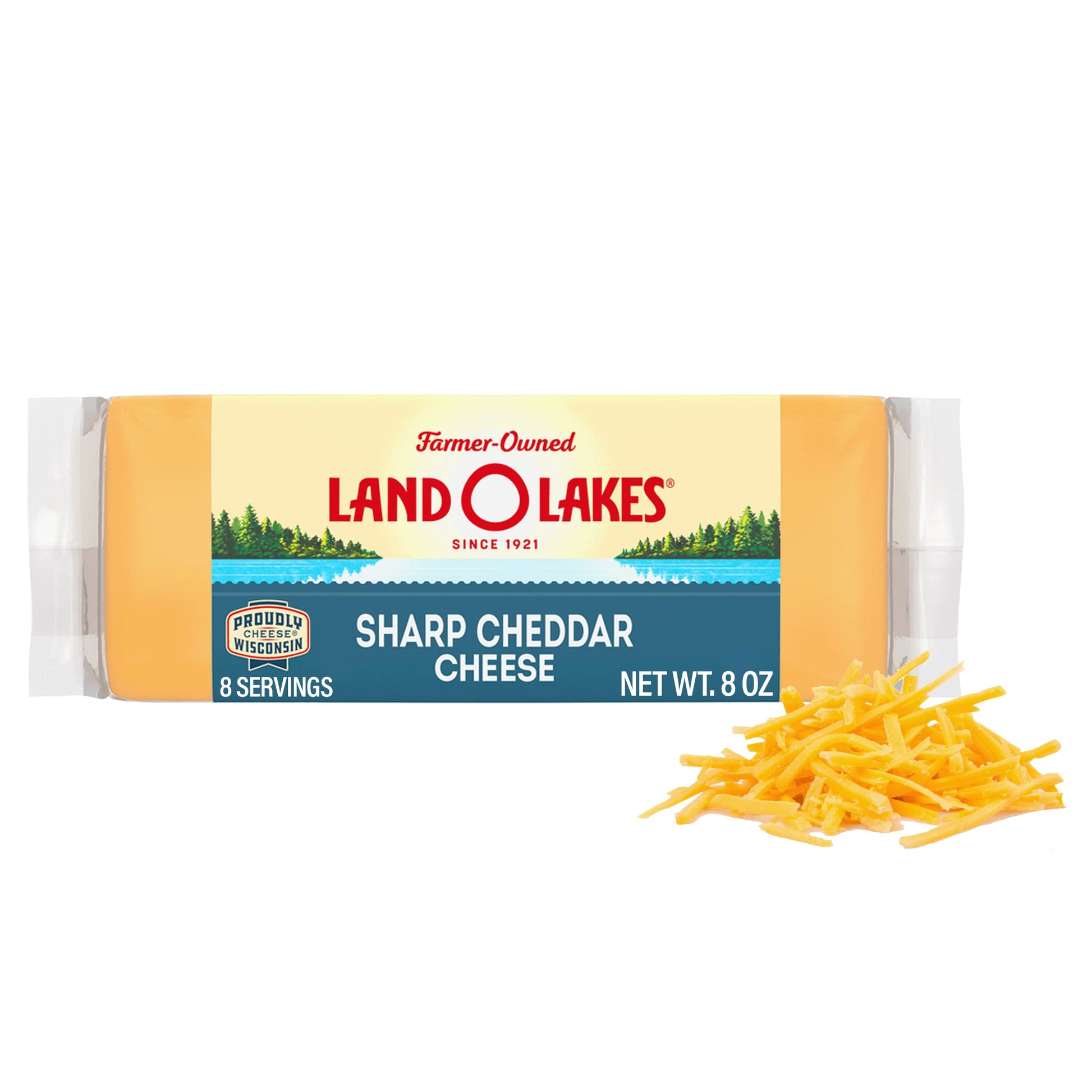 Land O Lakes Sharp Cheddar Cheese Chunk, 8 oz block