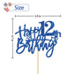 Roadsea Happy 12Th Birthday Cake Topper - Kid Girl Boy Twelve Years Old Birthday Cake Supplies - 12Th Birthday Party Decorations