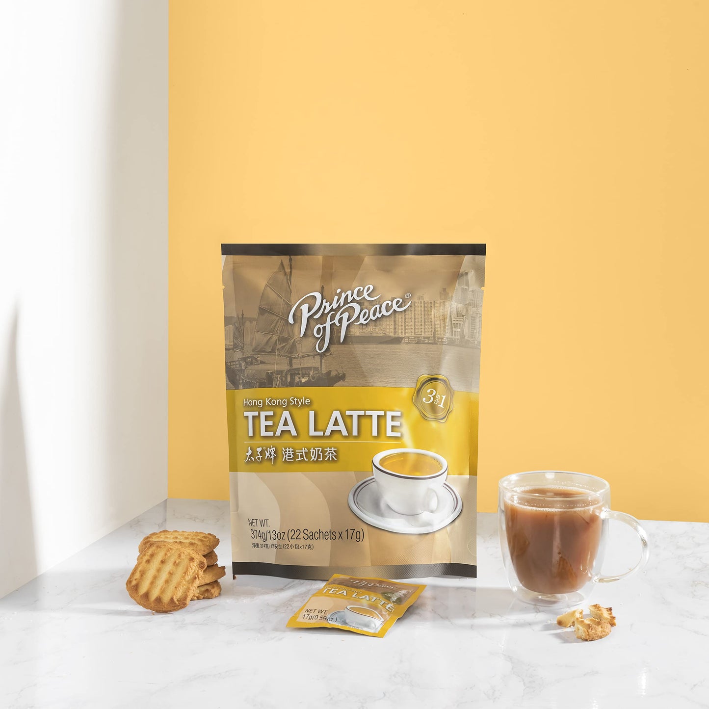 Prince Of Peace® 3 In 1 Hong Kong Style Tea Latte (22 Sachets)