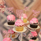 Gyufise 24Pcs Cheers to 35 Years Birthday Cupcake Toppers Glitter Thirty-five Straight Outta 1988 Cupcake Picks Happy 35th Cake
