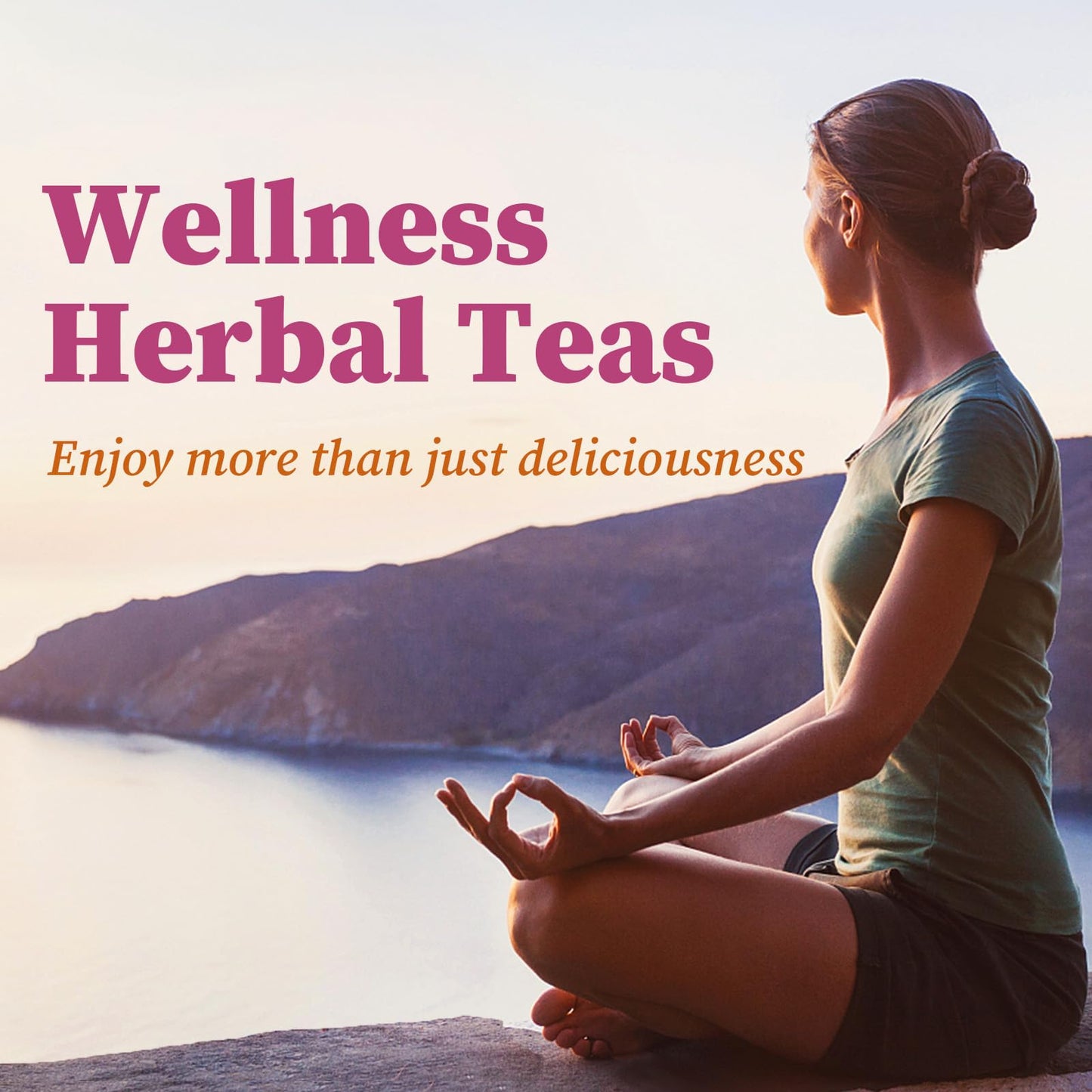 Fullchea - Red Clover Tea Bags  50 Teabags - Pure Red Clover Herb - Non-GMO - Caffeine-Free - Rich in Antioxidants & Supports Wellness