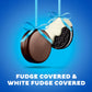 OREO Fudge and White Fudge Covered Chocolate Sandwich Cookies, Holiday Cookies, 1.02 lb Tin