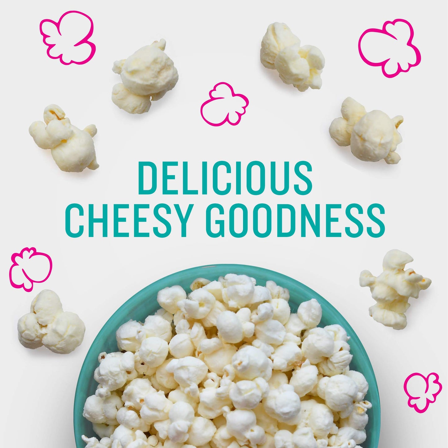Angies Boomchickapop White Cheddar Popcorn, 4.5 Oz. (Pack Of 12)