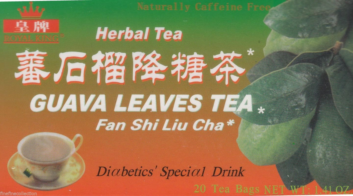 Royal King Natural Guava Leaves Herbal Tea (20 Tea Bags) - 3 Box Pack