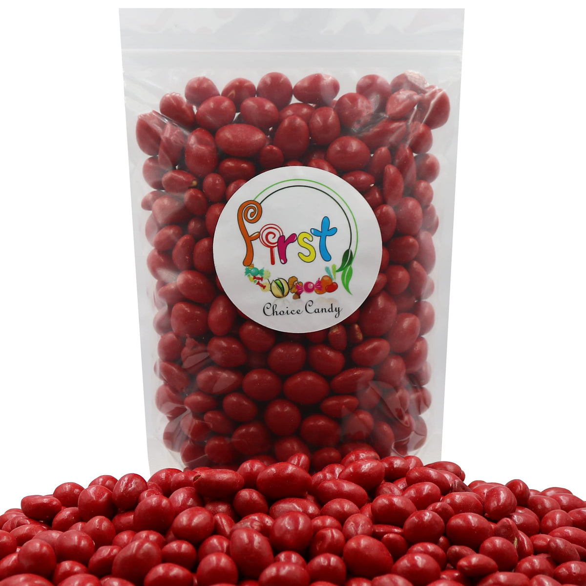 Firstchoicecandy Red Boston Baked Beans Classic Candy Coated Peanuts (3 Pound (Pack Of 1))