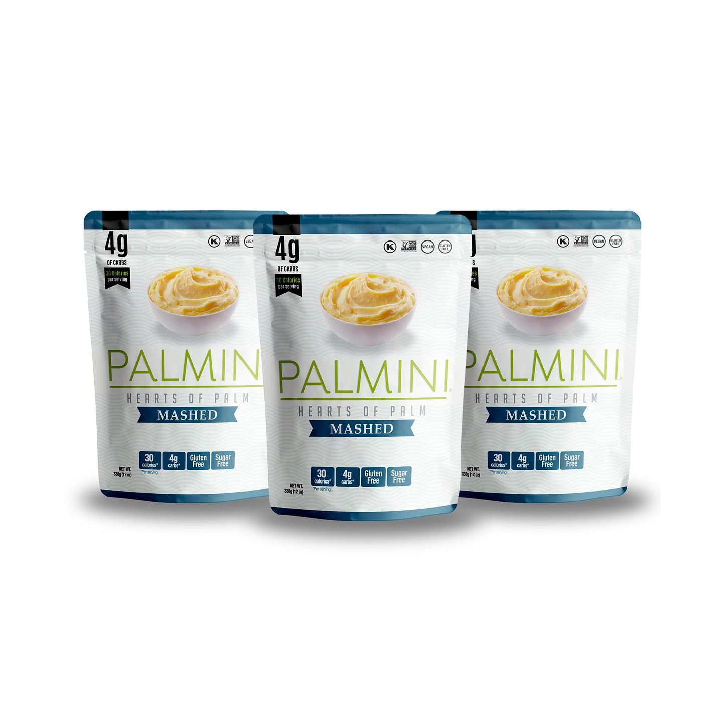 Palmini Low Carb Mashed, 4g Carbs, 12 Ounce (Pack of 3)