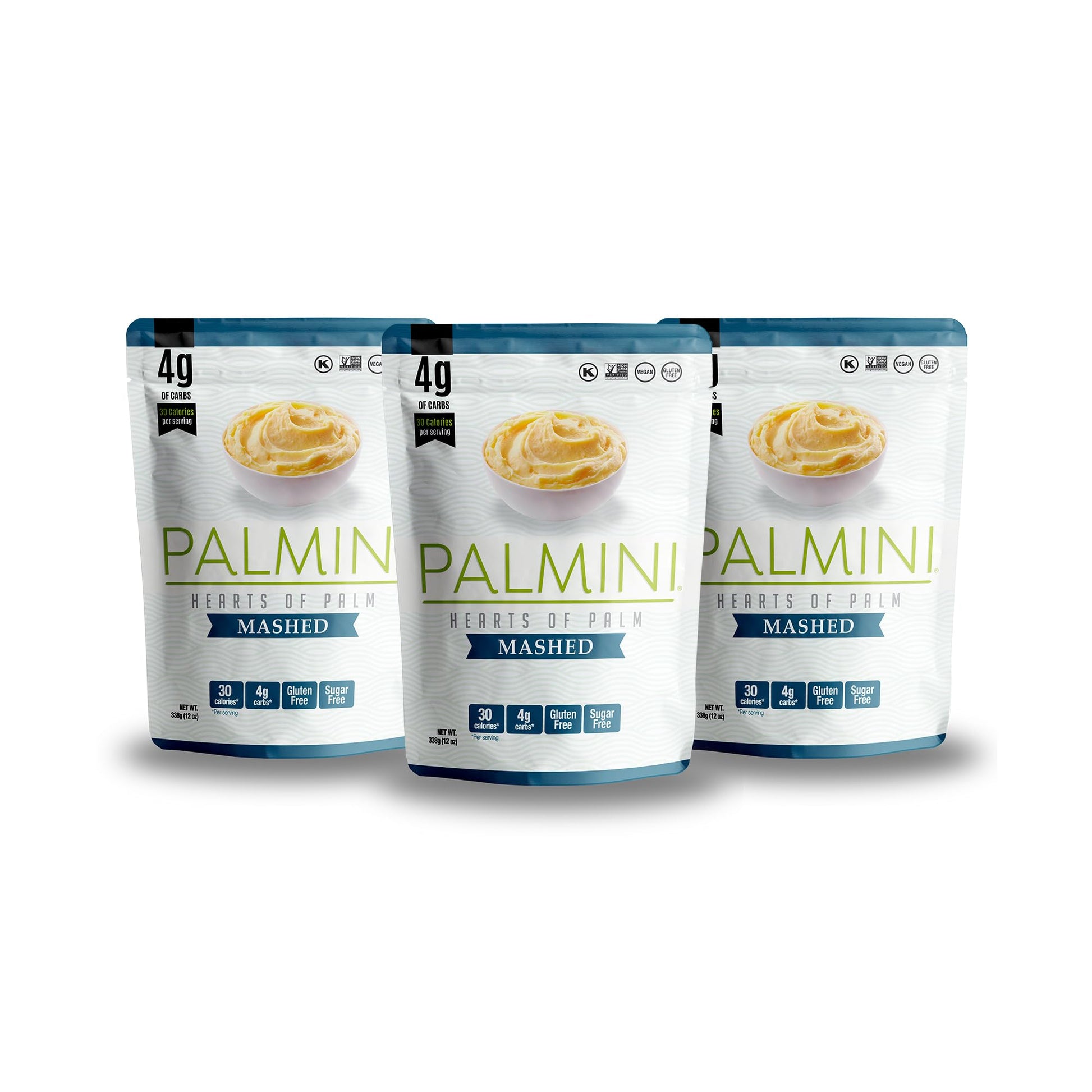 Palmini Low Carb Mashed, 4g Carbs, 12 Ounce (Pack of 3)