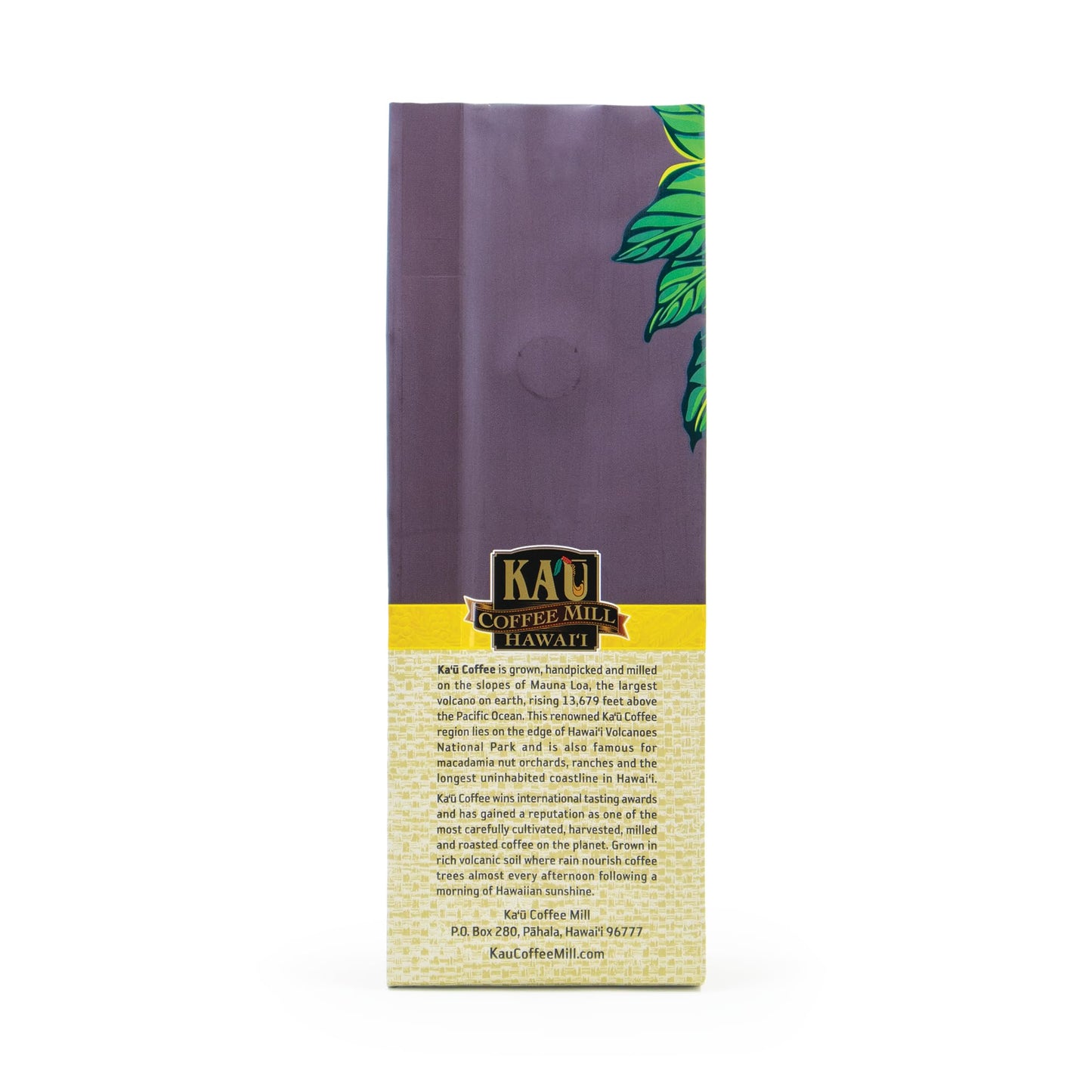 KA`U COFFEE MILL Washed Medium Roast Whole Bean Coffee - Plum & Citrus Notes - 8oz