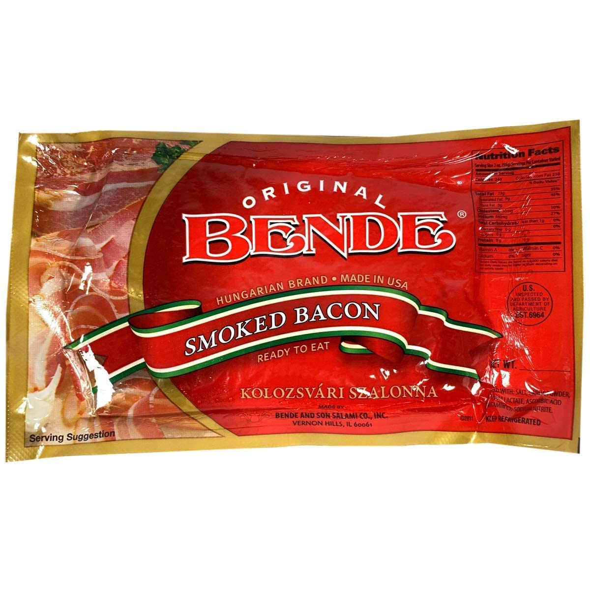 Caviart Supreme Smoked Bacon, Hungarian Style, Approx. 12 oz
