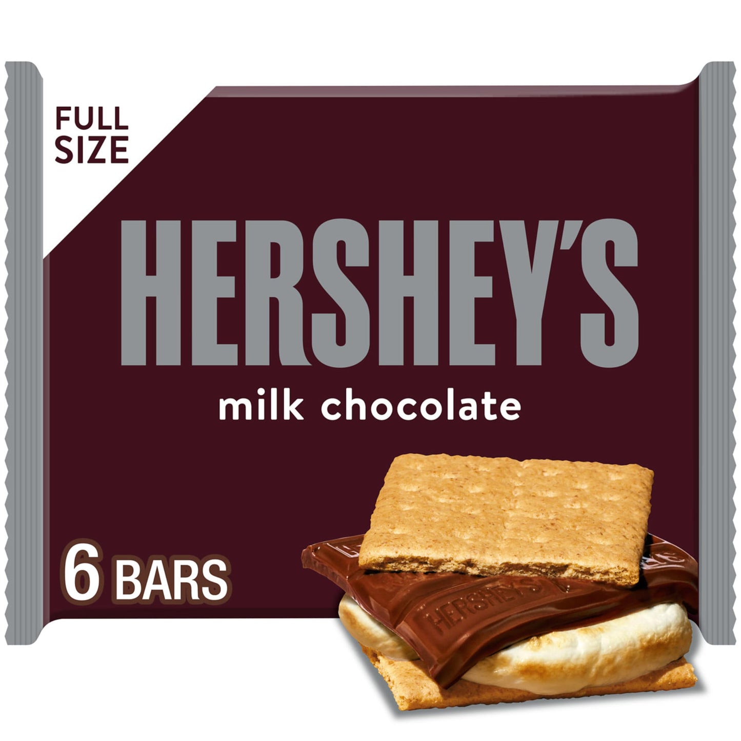 HersheyS Milk Chocolate Candy, Bars 1.55 Oz, 6 Count