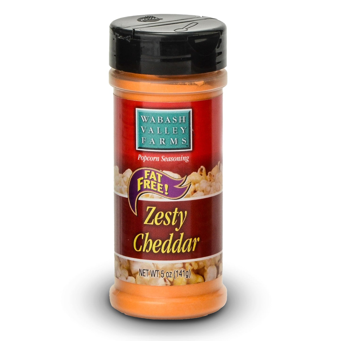 Zesty Cheddar Cheese Popcorn Seasoning - Wabash Valley Farms Cheddar Cheese Powder, Fat Free Cheese Popcorn Topping, Popcorn Fla