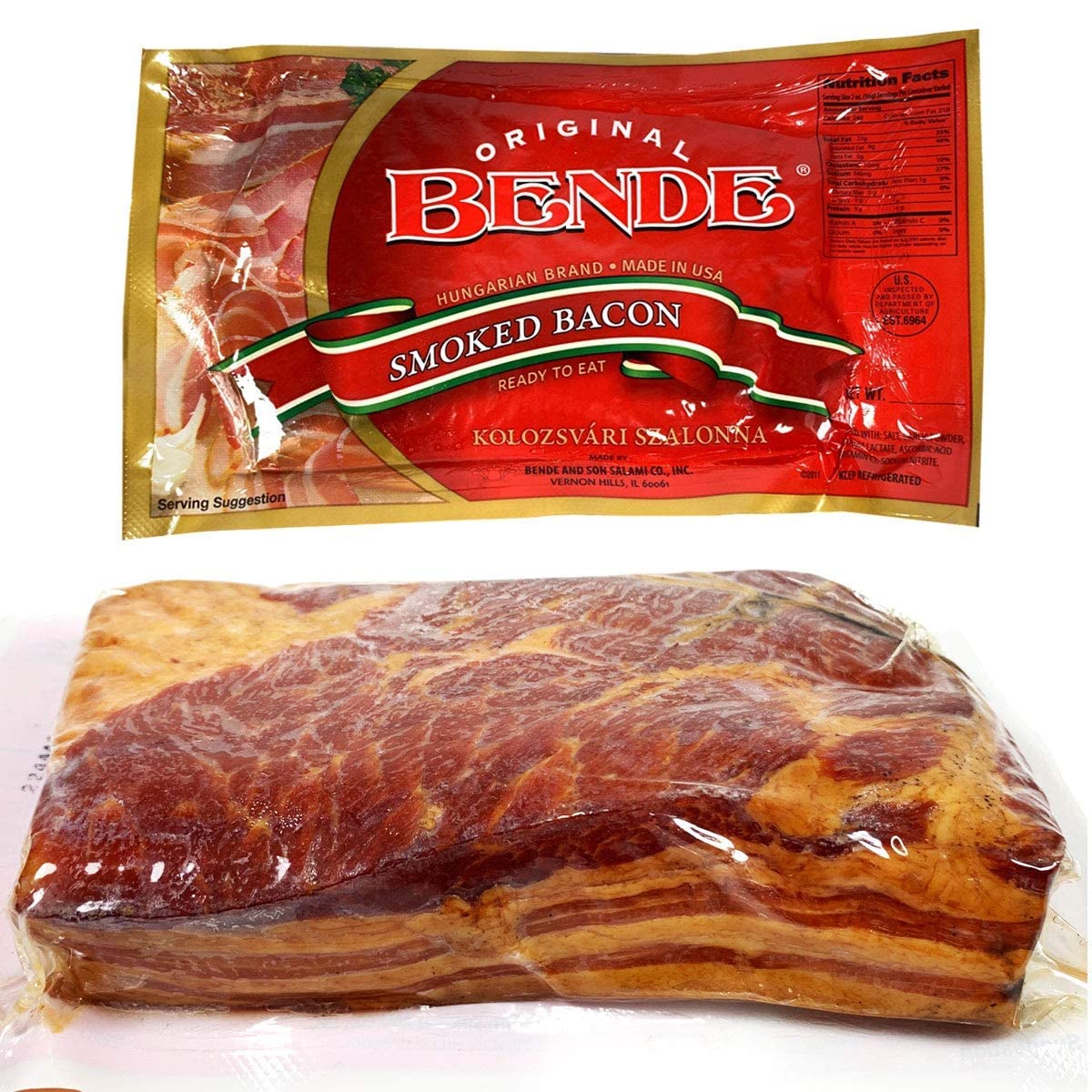 Caviart Supreme Smoked Bacon, Hungarian Style, Approx. 12 oz