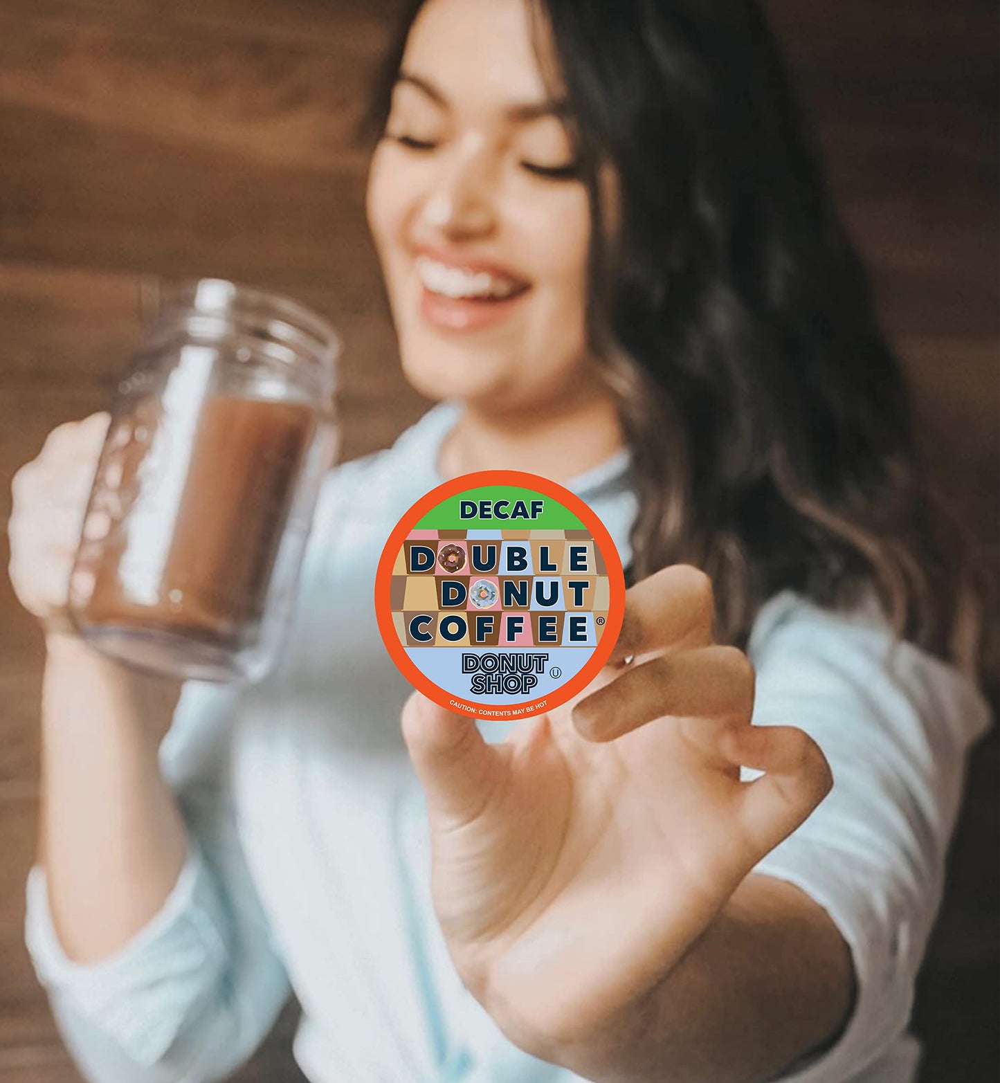 Double Donut Coffee Decaf Coffee Pods for Keurig, 80 Count Value Pack, Single Serve, Recyclable Pods