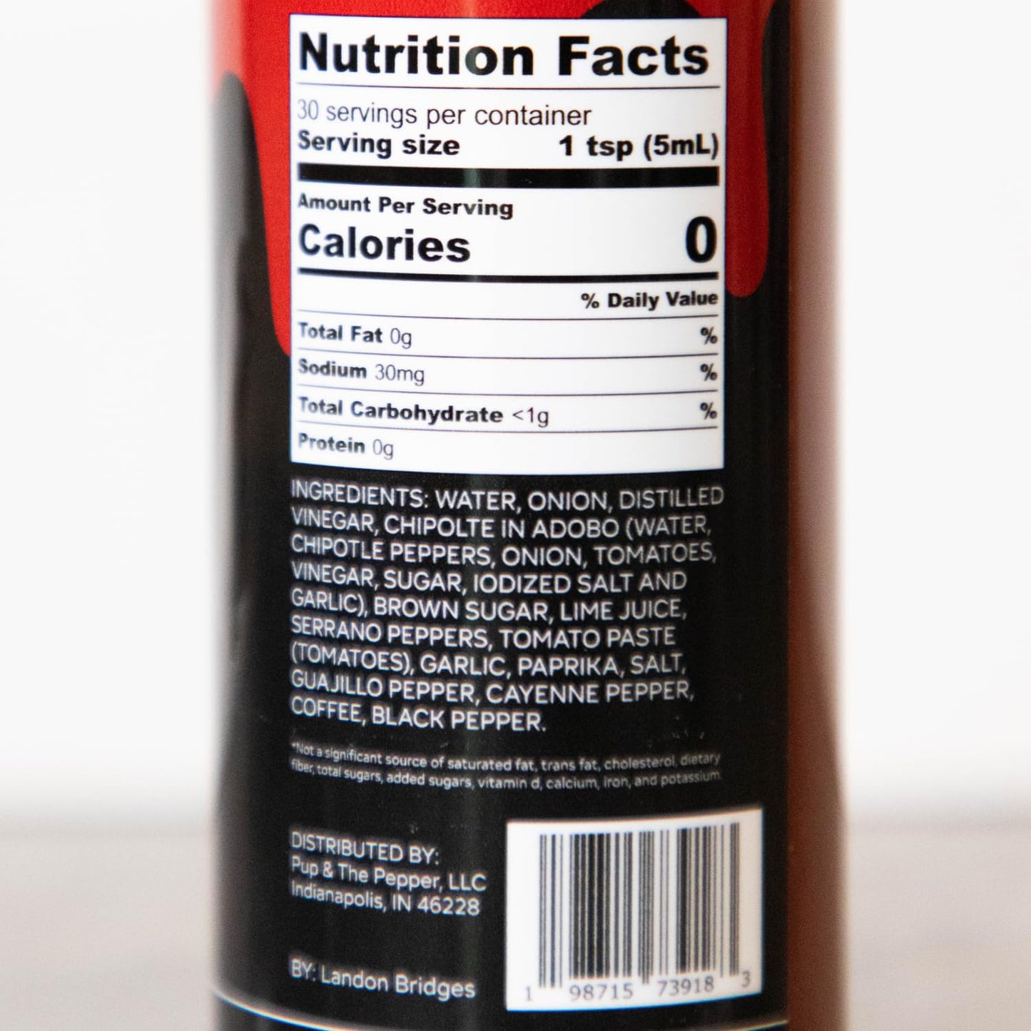 Lava Sauce by Landon Bridges | Smoky & Delicious Hot Sauce | Perfect for Spicy Food Lovers | Gourmet Flavor for Tacos, Wings, BB
