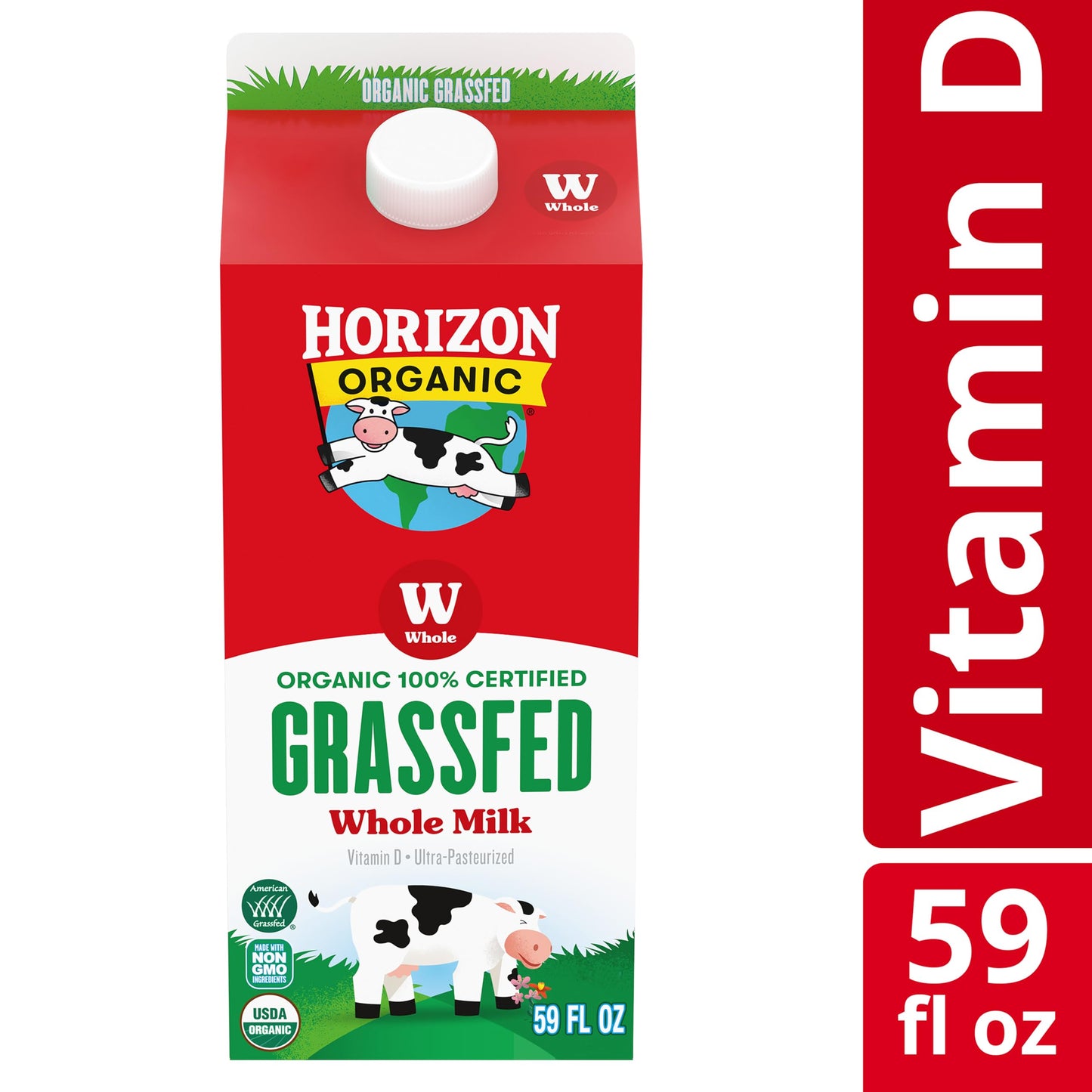 Horizon Organic Grassfed Whole Milk, Half Gallon