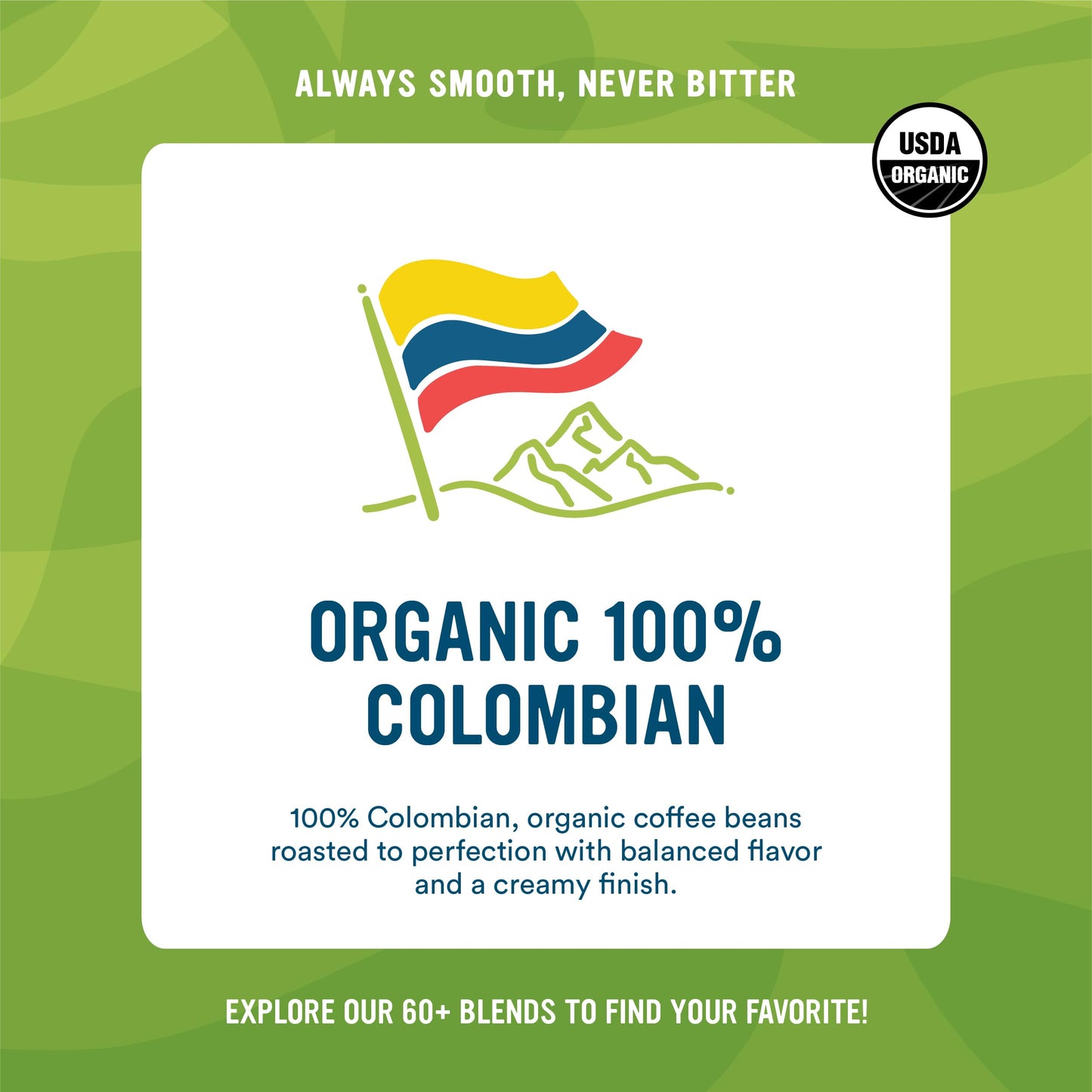 Camerons Coffee Roasted Whole Bean Coffee, Organic 100% Colombian, 4 Pound
