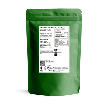 Food To Live - California Almonds, 1 Pound Supreme, Whole, Raw, Unsalted, Unroasted Nuts, Natural. Kosher, Vegan. Keto, Paleo, Low Sodium, Bulk. Great For Making Milk, Butter And Flour