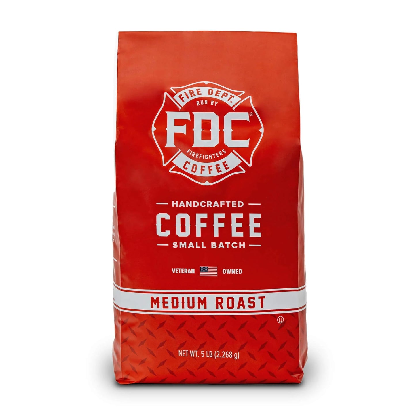 Fire Department Coffee Original Medium Roast Whole Bean - 5 LB Bulk - Veteran Owned