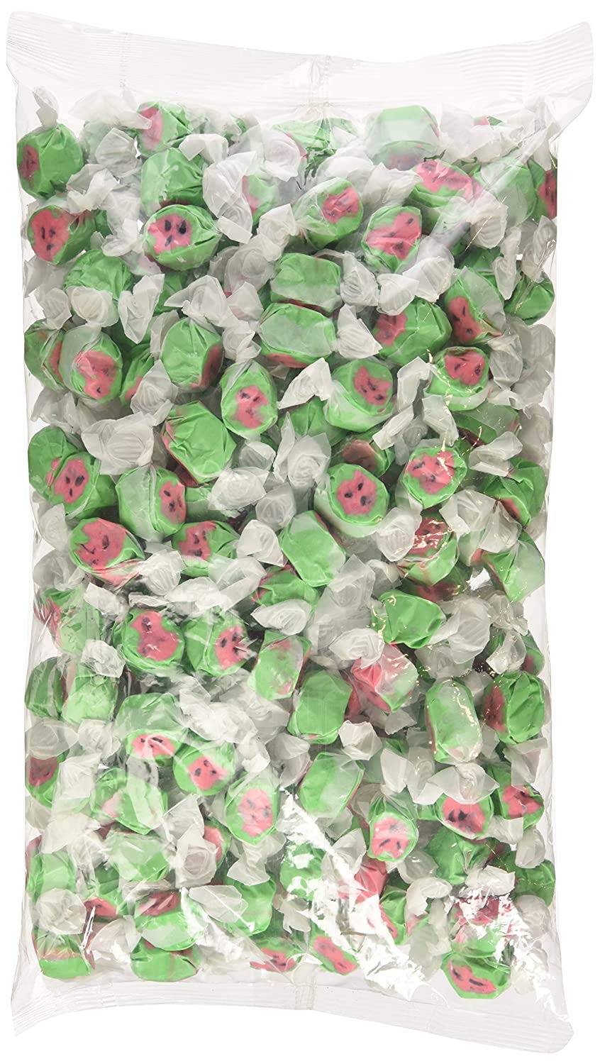 Sweet Candy Company Salt Water Taffy, Watermelon Flavor, Gluten Free, 3 lb, Individually Wrapped, Soft & Chewy Candy