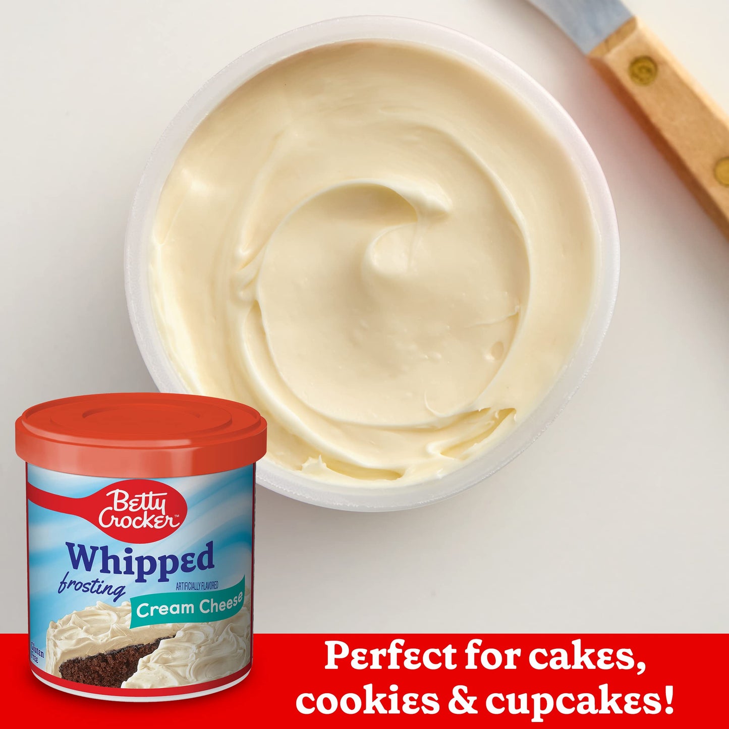 Betty Crocker Whipped Cream Cheese Frosting, Gluten Free, 12 Oz (Pack Of 8)