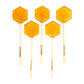 Sparko Sweets Natural Honeycomb Lollipops, Made In Usa, No Artificial Ingredients, No Corn Syrup, 40 Pieces, 1.2-Inch Diameter, 1.5 Lbs, Gold – Ideal For Tea Stirrers, Sore Throat Remedy, And Gifts